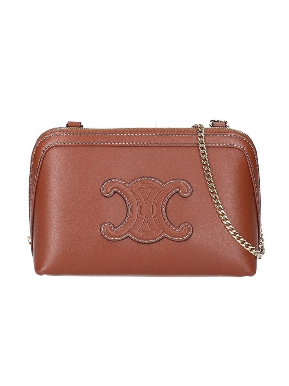 Celine Smooth Calfskin Chain Clutch